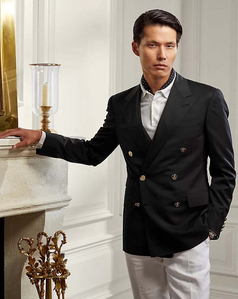 Gregory Hand-Tailored Wool Serge Blazer