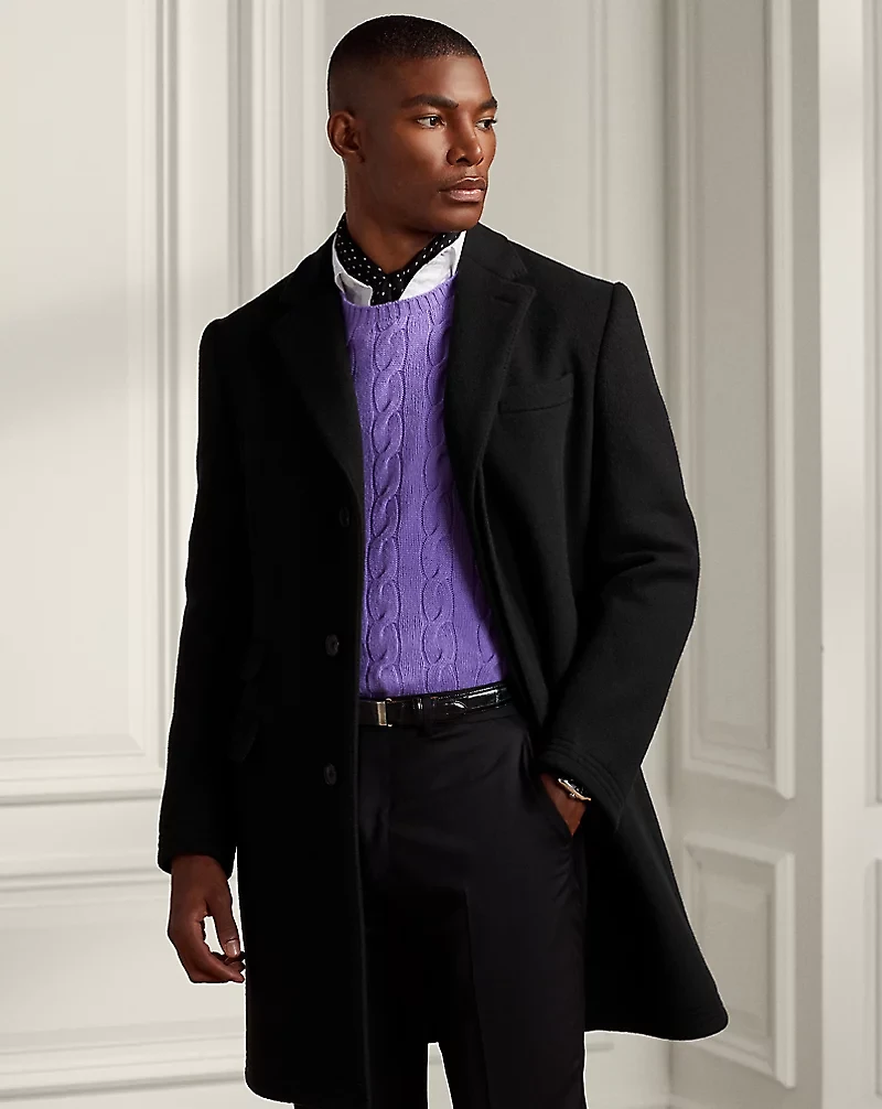 Kent Hand-Tailored Wool-Blend Topcoat