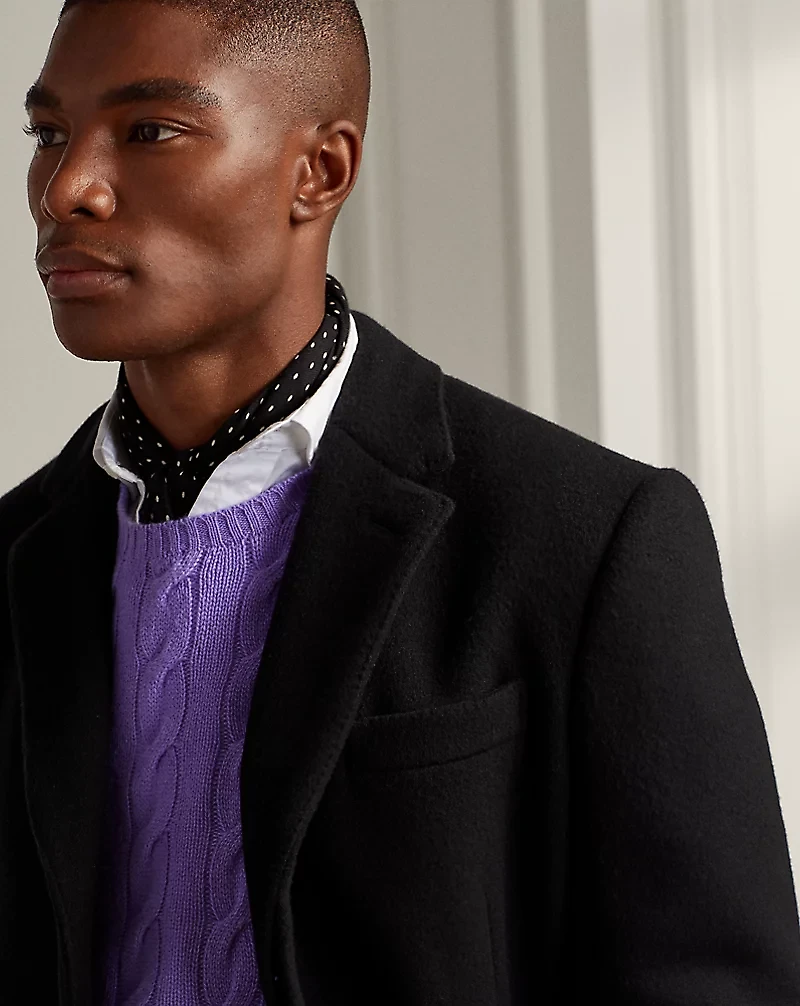 Kent Hand-Tailored Wool-Blend Topcoat