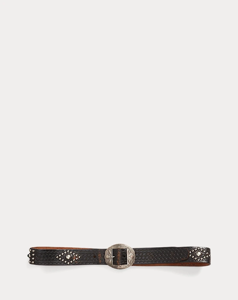 Studded Leather Belt