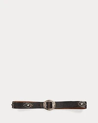 Studded Leather Belt