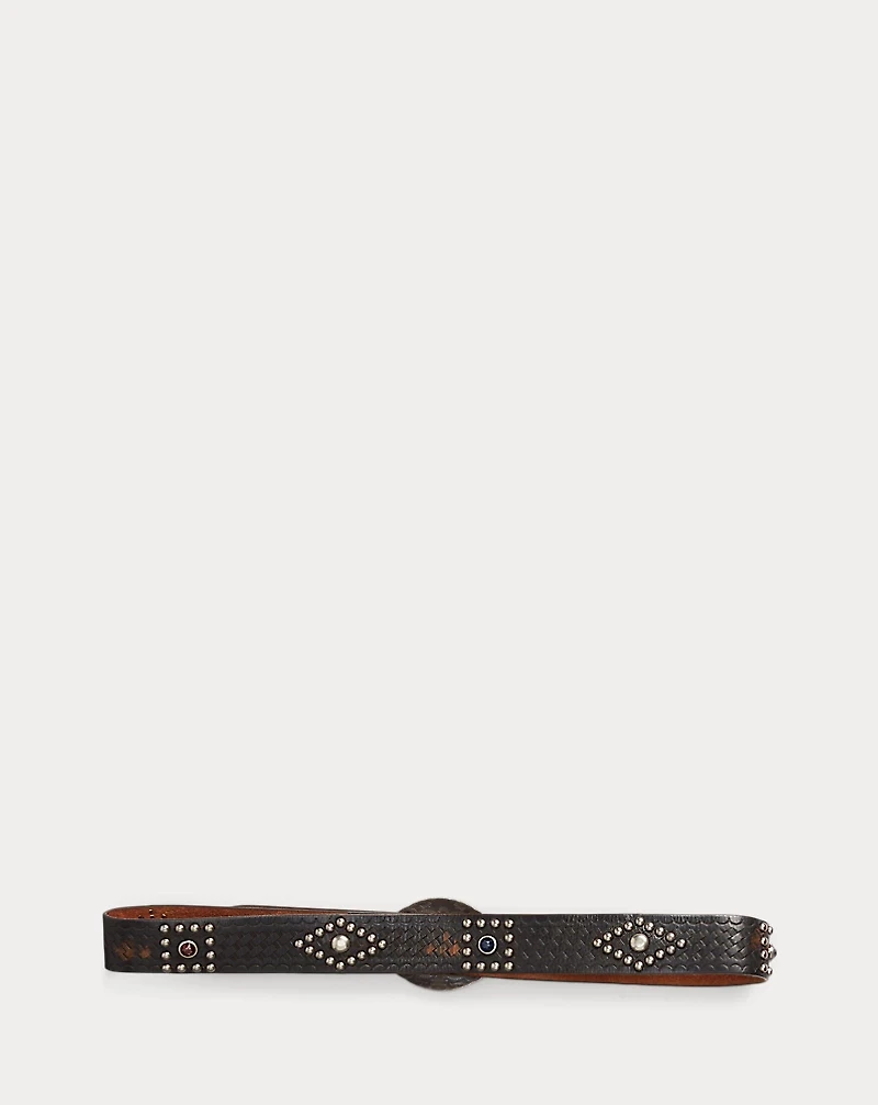 Studded Leather Belt