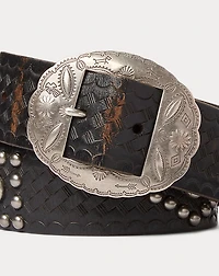 Studded Leather Belt