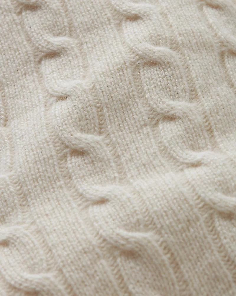 Cable-Knit Cashmere Stocking