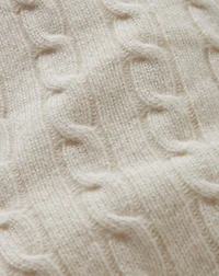 Cable-Knit Cashmere Stocking