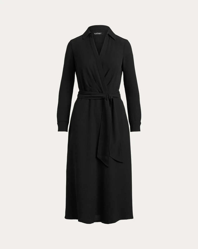 Surplice Georgette Midi Dress