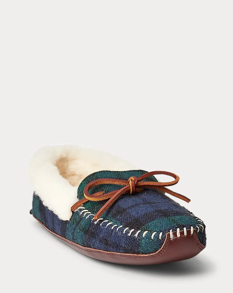 Yarmond Plaid Shearling-Lined Slipper