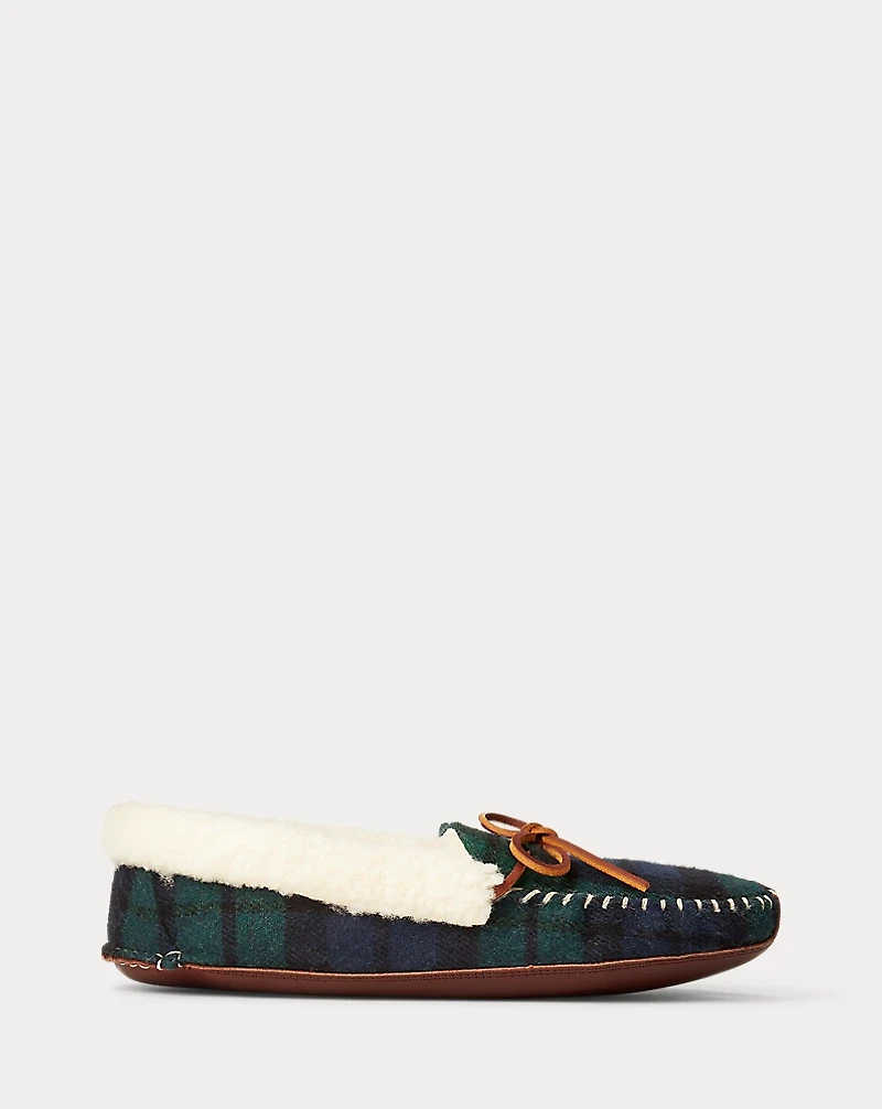 Yarmond Plaid Shearling-Lined Slipper