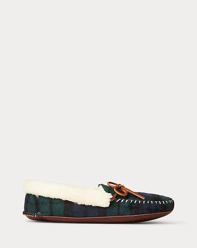 Yarmond Plaid Shearling-Lined Slipper