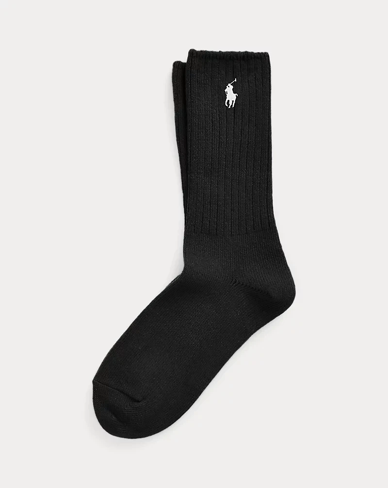 Embroidered Pony Crew Socks