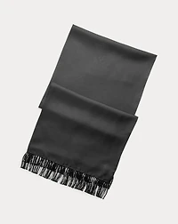 Fringe Silk Twill Scarf