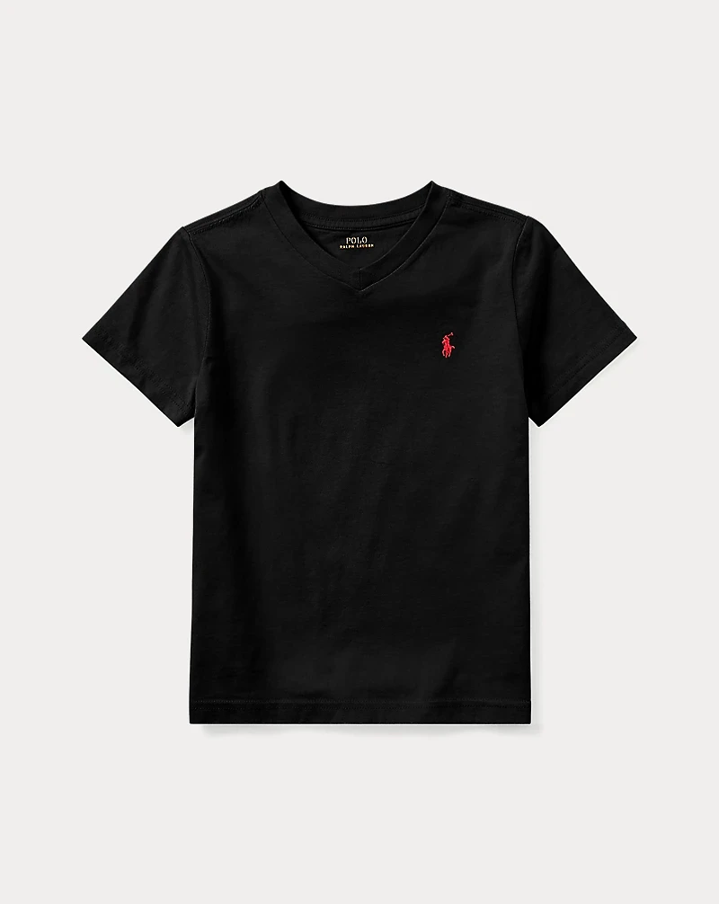 Cotton Jersey V-Neck Tee