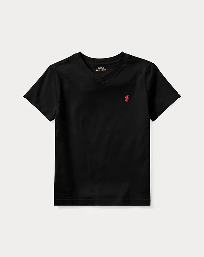 Cotton Jersey V-Neck Tee