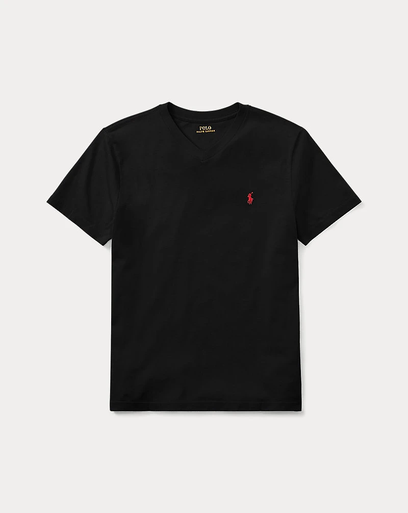 Cotton Jersey V-Neck Tee