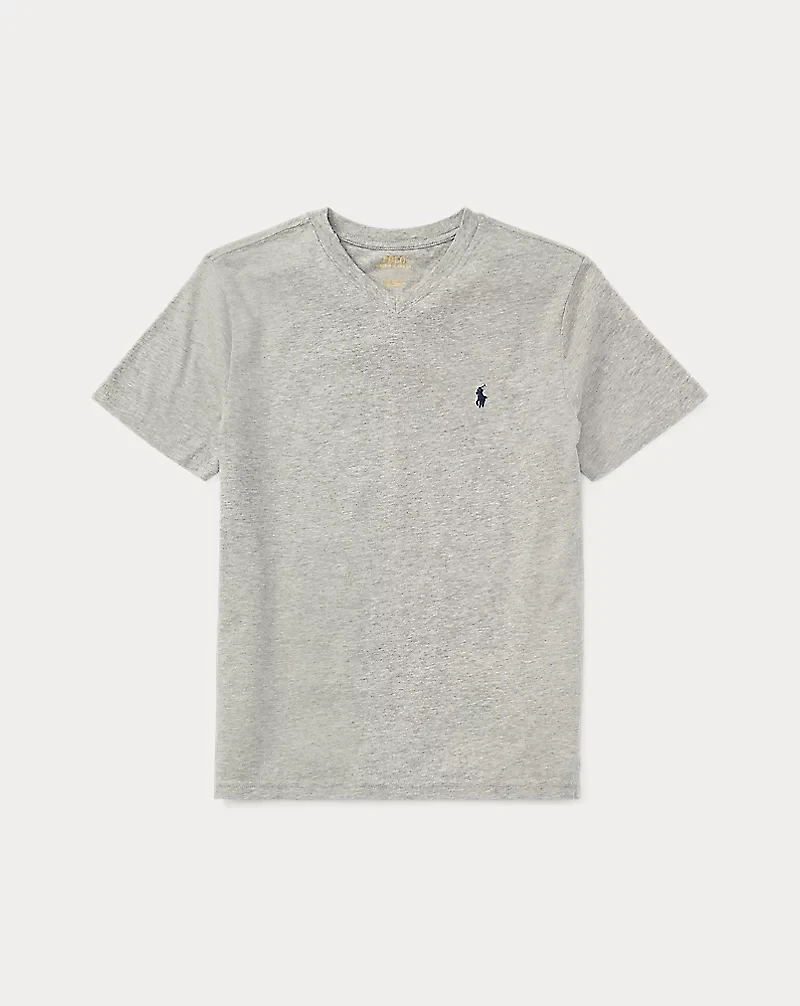 Cotton Jersey V-Neck Tee