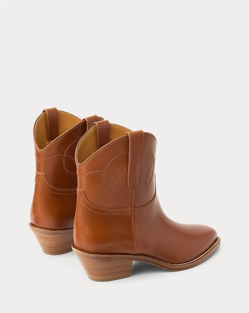 Jayme Burnished Calfskin Bootie