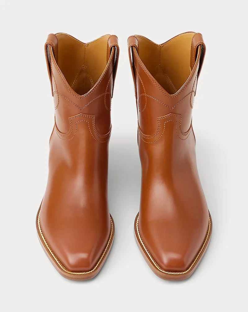 Jayme Burnished Calfskin Bootie