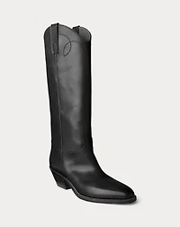 Jaelynne Burnished Calfskin Tall Boot