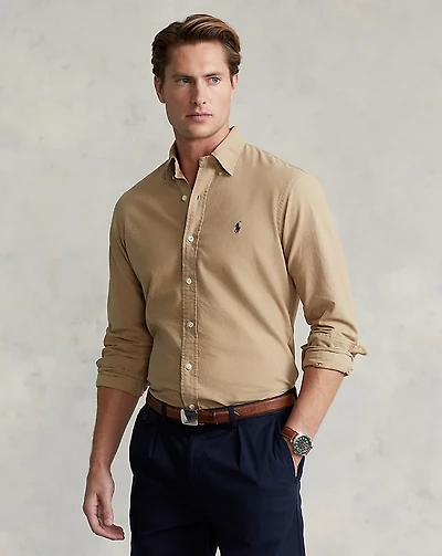 Classic Fit Garment-Dyed Oxford Shirt
