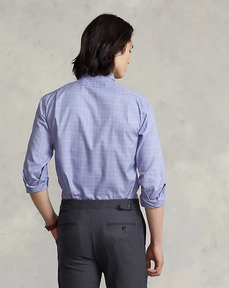Custom Fit Plaid Twill Shirt