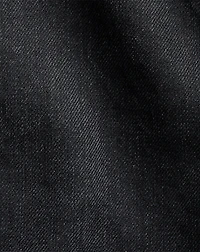 Worn-In Black Denim Trucker Jacket