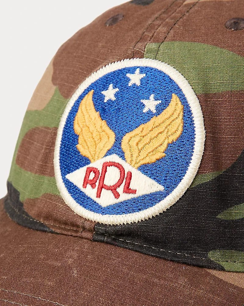 Winged-Logo Camo Ball Cap