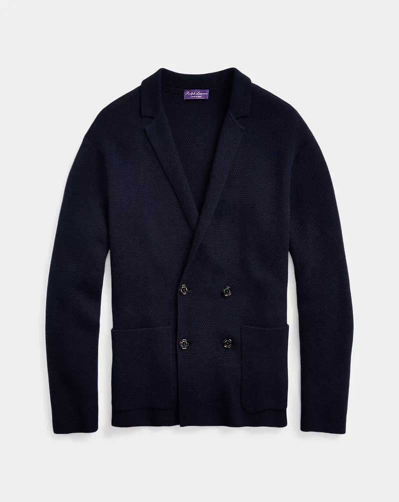 Double-Breasted Blazer Cardigan
