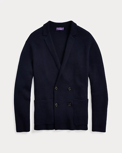 Double-Breasted Blazer Cardigan