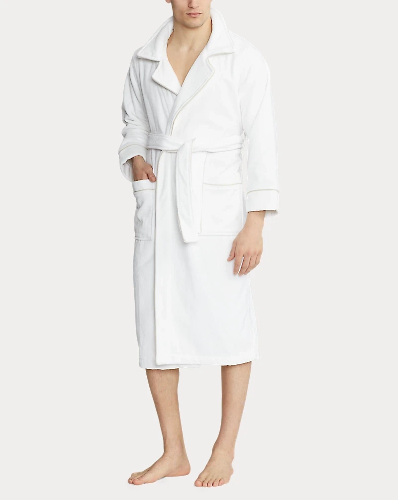 RL Pajama Piped Robe