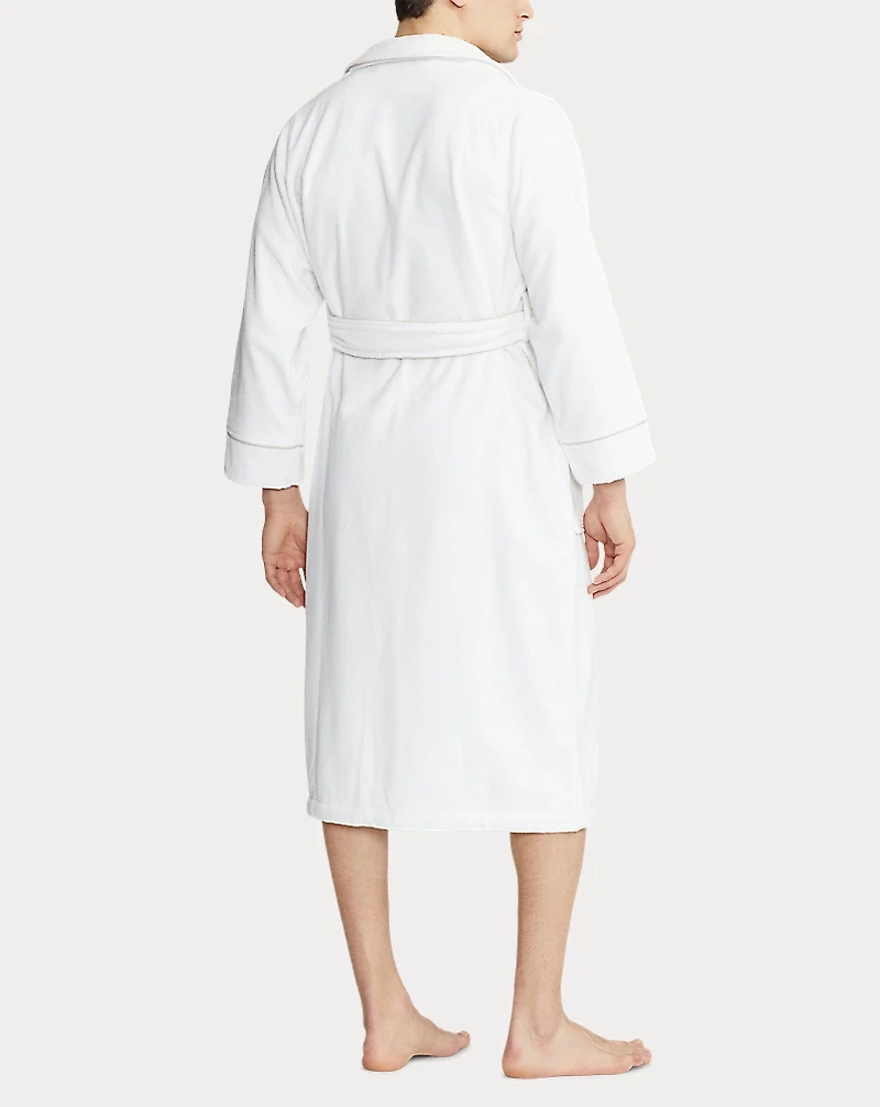 RL Pajama Piped Robe