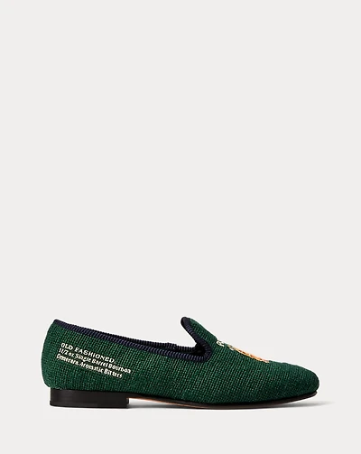 Paxton Polo Bar Needlepoint Slipper