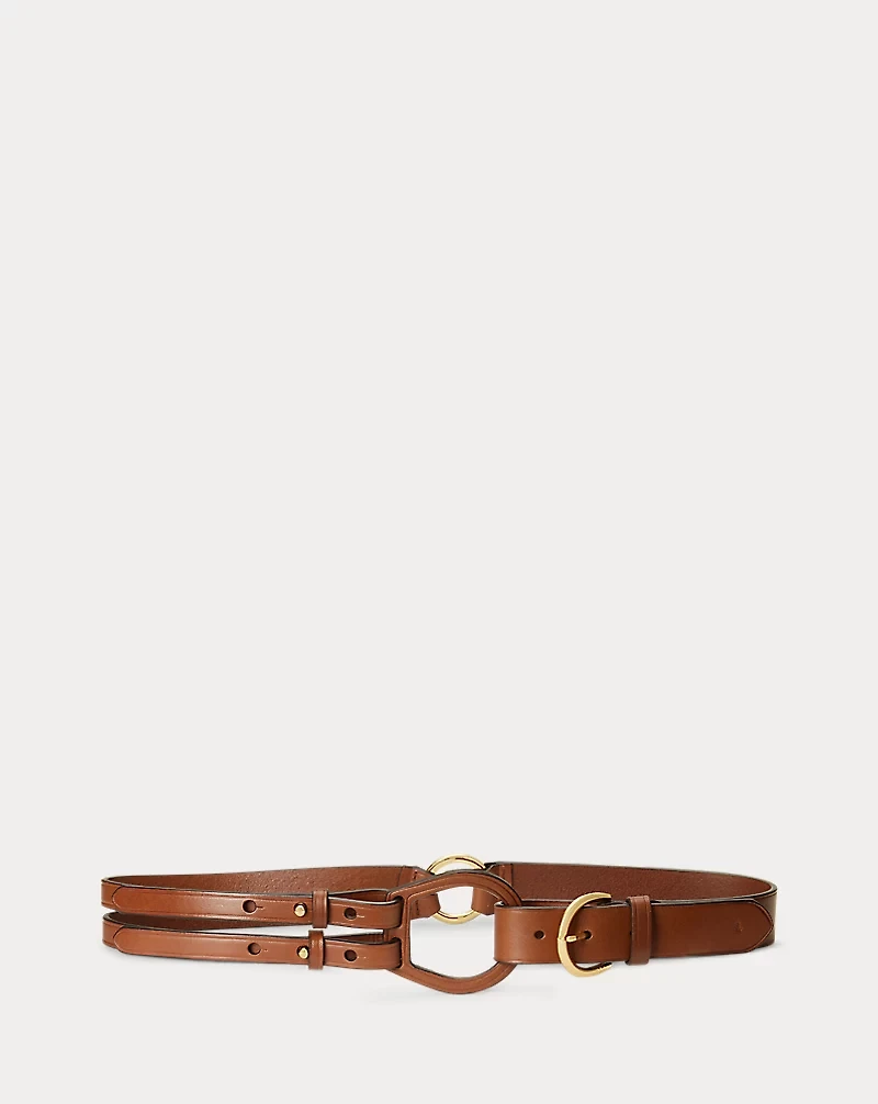 Tri-Strap Leather Belt
