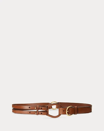 Tri-Strap Leather Belt