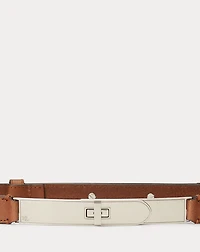 Turn-Lock Leather Belt