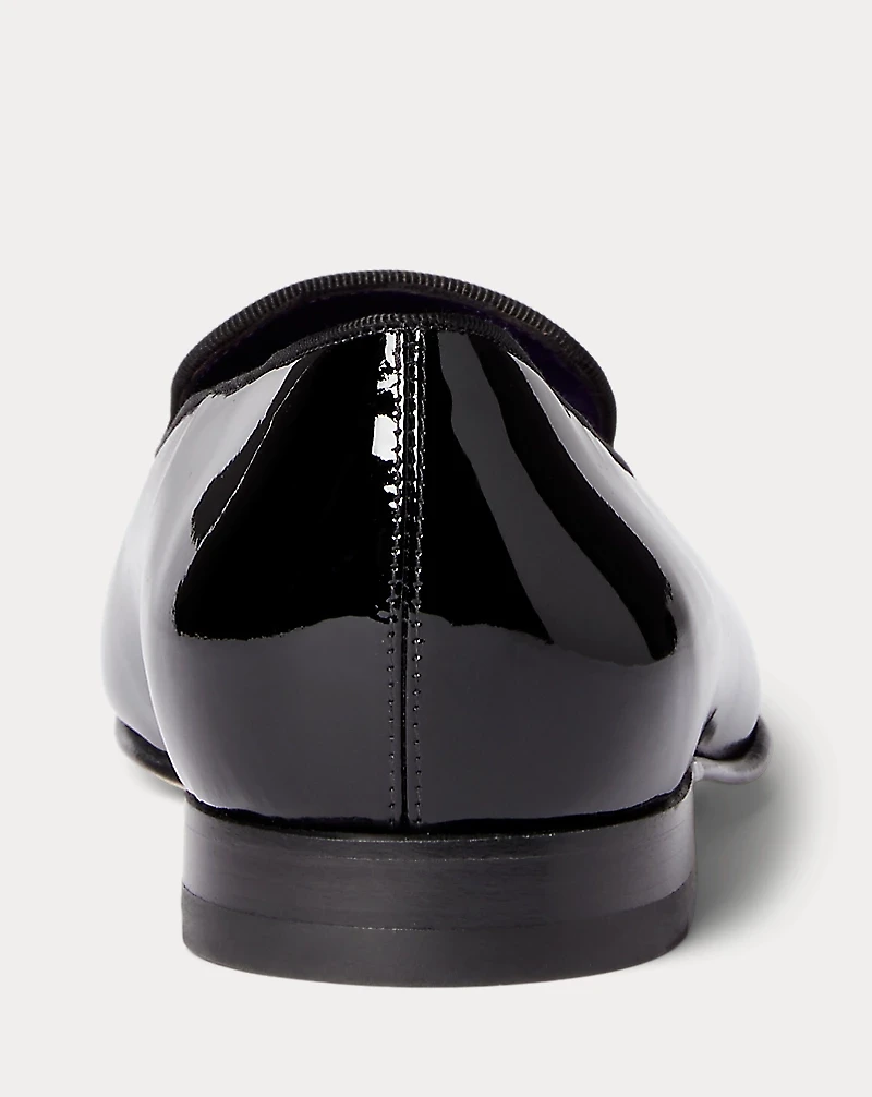 Alonzo Patent Calfskin Slipper