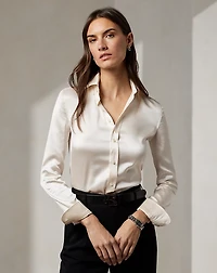 Cameron Straight Fit Charmeuse Shirt