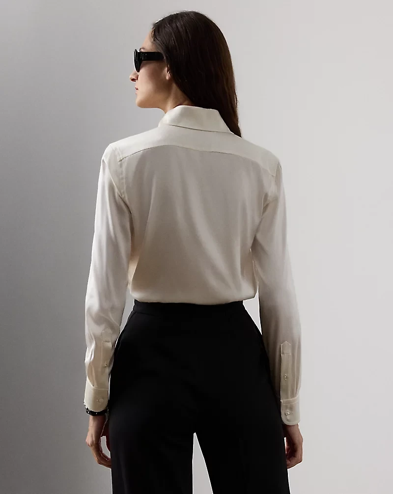 Cameron Straight Fit Charmeuse Shirt