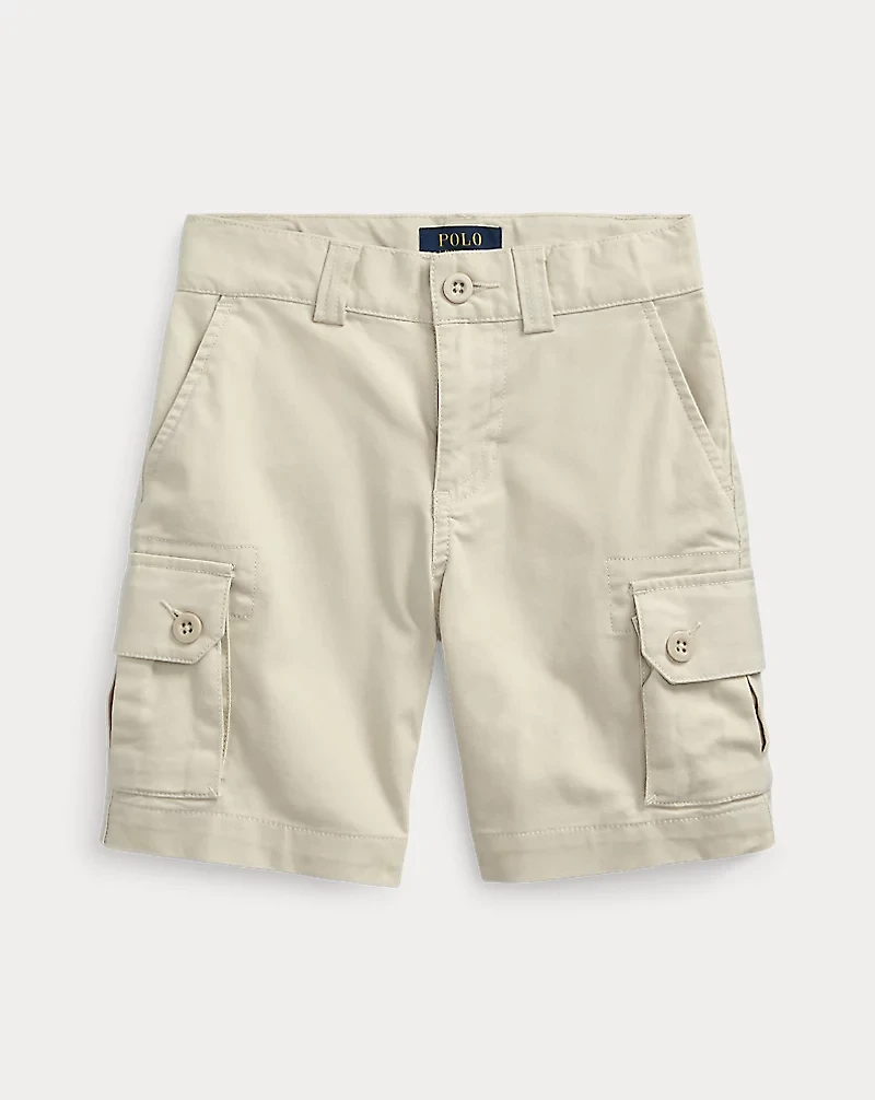 Stretch Twill Cargo Short