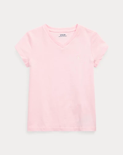Cotton Jersey V-Neck Tee