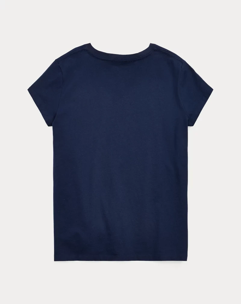 Cotton Jersey V-Neck Tee