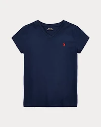 Cotton Jersey V-Neck Tee