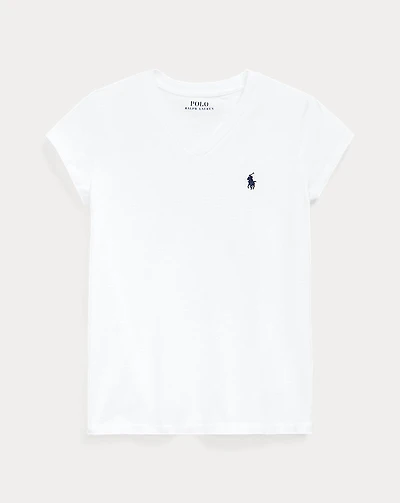 Cotton Jersey V-Neck Tee