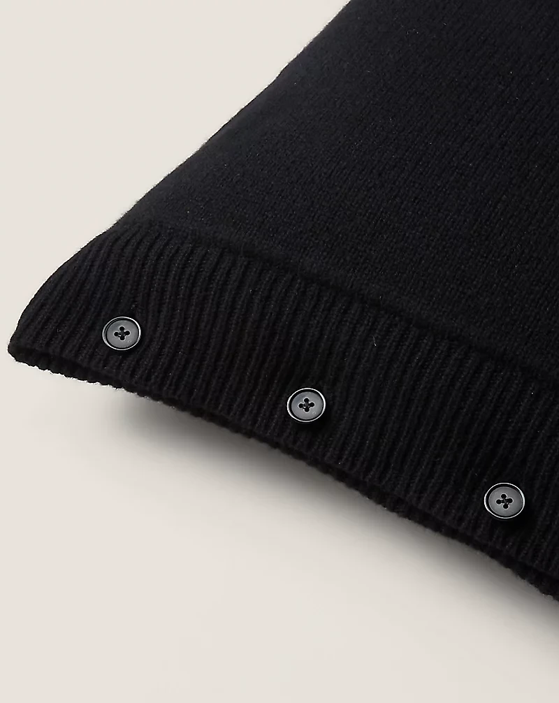 Ski Polo Bear Throw Pillow