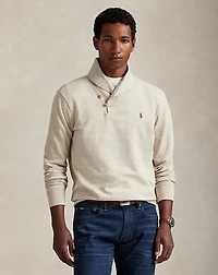 Luxury Jersey Shawl-Collar Pullover