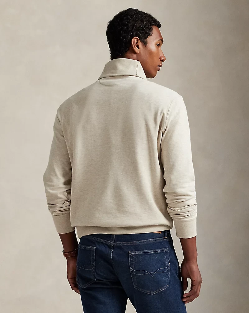 Luxury Jersey Shawl-Collar Pullover