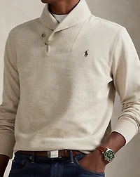 Luxury Jersey Shawl-Collar Pullover