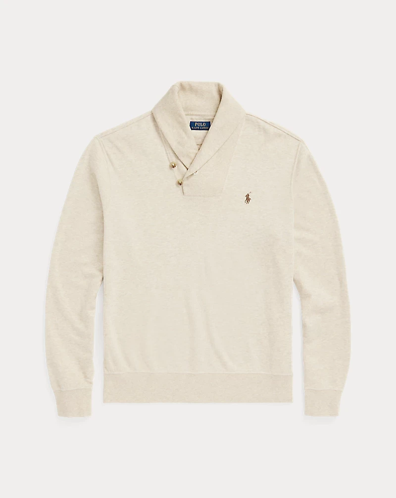 Luxury Jersey Shawl-Collar Pullover