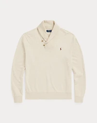 Luxury Jersey Shawl-Collar Pullover