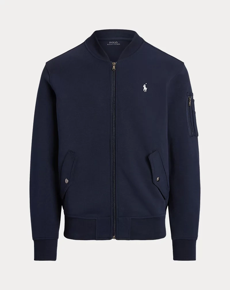 Double-Knit Bomber Jacket