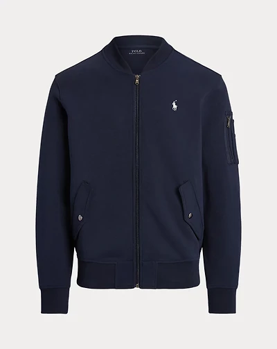 Double-Knit Bomber Jacket